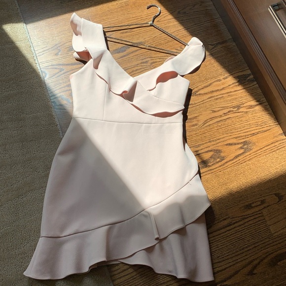 BCBG MAXAZRIA Malik Asymmetrical Ruffle Dress - Picture 6 of 15